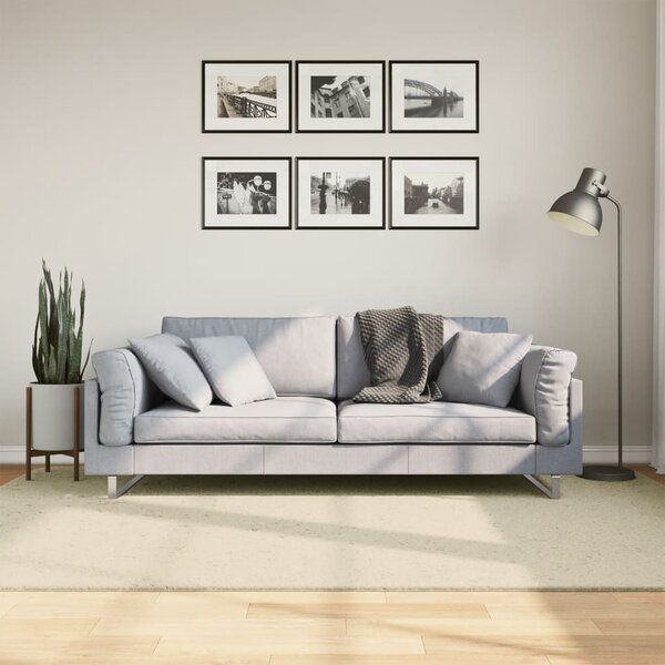 Koberec HUARTE krátký vlas měkký a pratelný krémový 160x230 cm