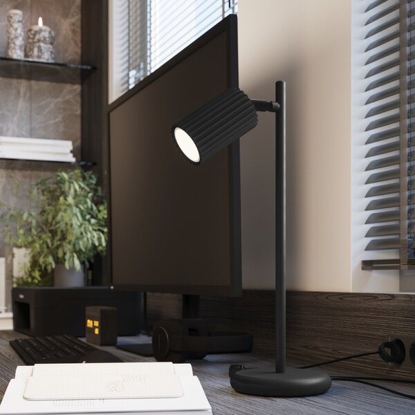 Černá stolní lampa (výška 43 cm) Gleam – Sollux