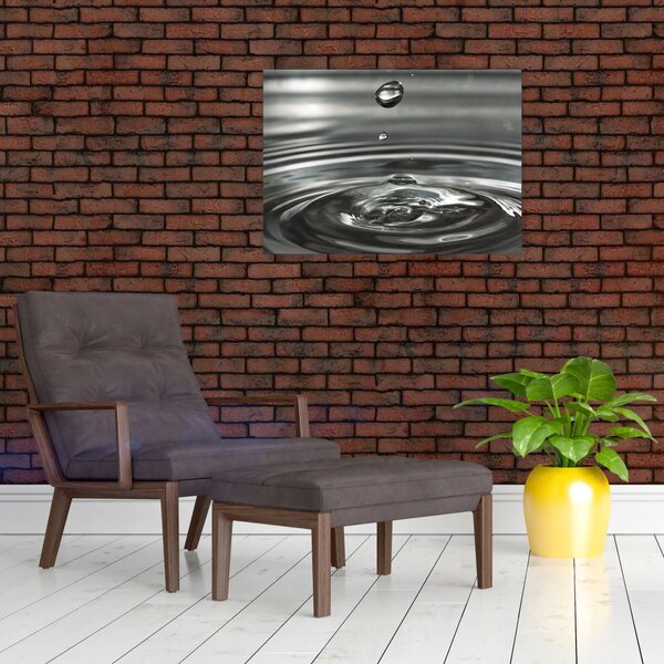 Obraz kapky vody (70x50 cm)