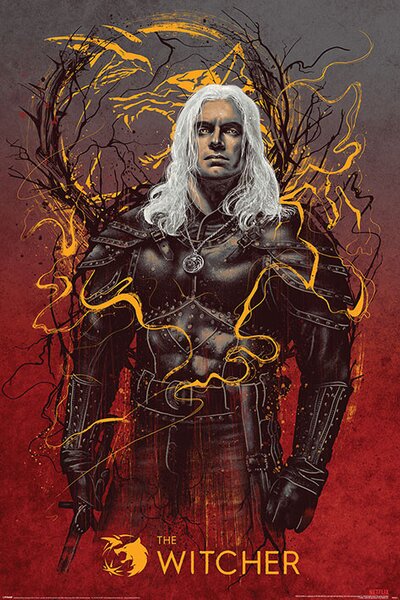 Plakát, Obraz - The Witcher - Geralt the White Wolf