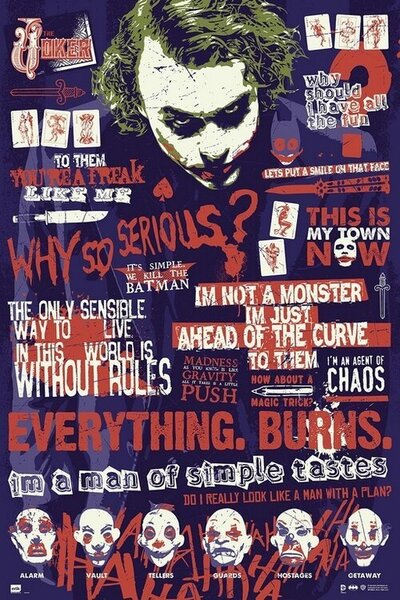 Plakát, Obraz - Joker - Quotes