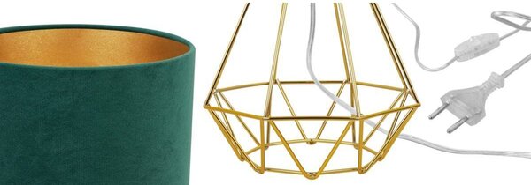Stolní lampa Mediolan, 1x textilní stínítko (výběr z 10 barev), (výběr ze 4 barev konstrukce), g