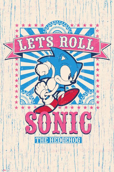 Plakát, Obraz - Sonic the Hedgehog - Let‘s Roll