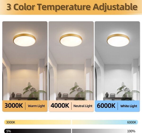 Brilagi - LED Stmívat. svítidlo GLASS POOL DOUBLE LED/48W/230V 40 cm zlatá + DO