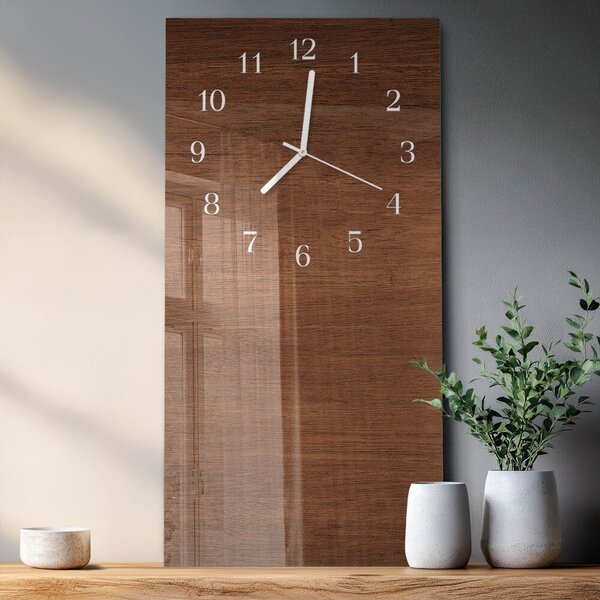 Skleněné hodiny vertikální Dřevěné desky zsppb-30x60-00083237