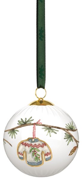 Kähler Design Porcelánová vánoční baňka Hammershøi Christmas - 2025 KD548