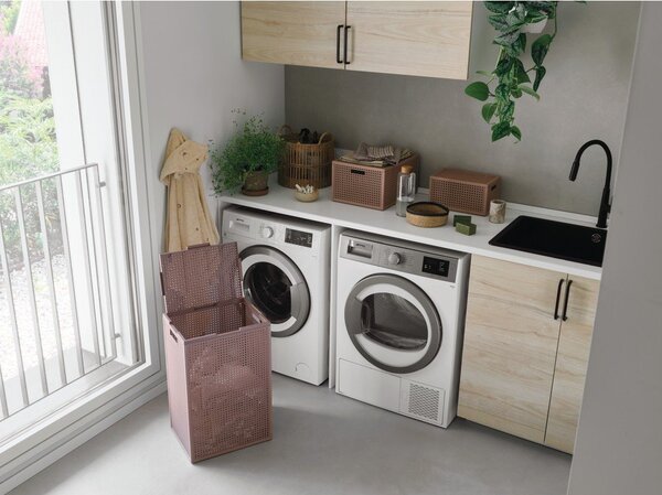 Starorůžový koš na prádlo z recyklovaného plastu 60 l Kaya – Curver
