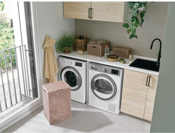 Starorůžový koš na prádlo z recyklovaného plastu 60 l Kaya – Curver