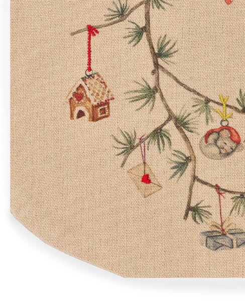 Kähler Design Vánoční punčocha Hammershøi Christmas - Sand KD555