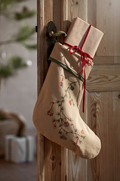 Kähler Design Vánoční punčocha Hammershøi Christmas - Sand KD555