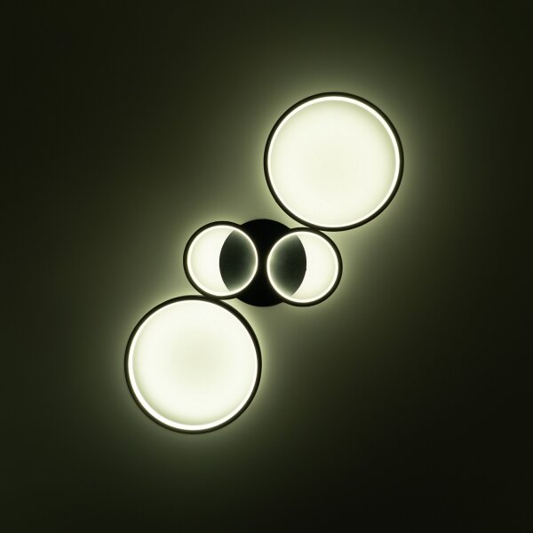 Brilagi - LED Stmívatelné stropní svítidlo RINGO LED/34W/230V černá + DO
