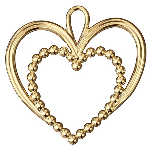 Rosendahl Vánoční ozdoba Pearl Heart - Gold RSD220