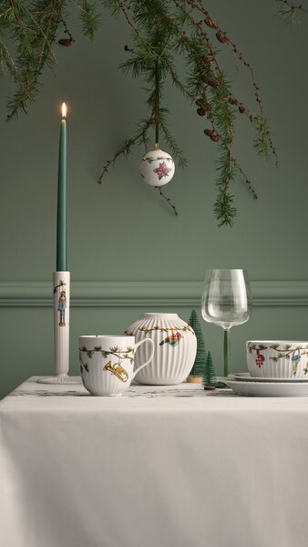 Kähler Design Vánoční ubrus Hammershøi Christmas White - 150 x 220 cm KD510