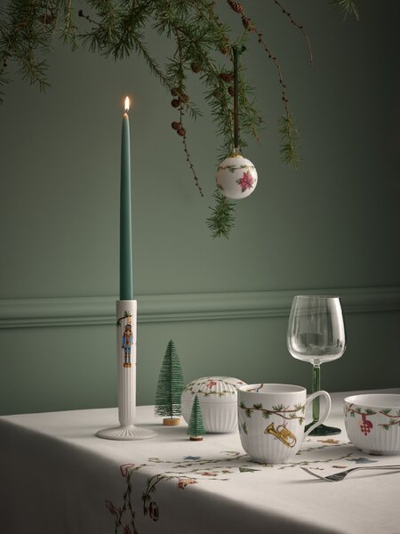 Kähler Design Vánoční ubrus Hammershøi Christmas White - 150 x 220 cm KD510
