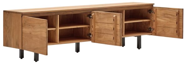 LÉTO -15% Kave Home Dřevěný TV stolek Uxue 200 x 40 cm