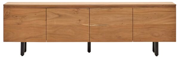 LÉTO -15% Kave Home Dřevěný TV stolek Uxue 200 x 40 cm
