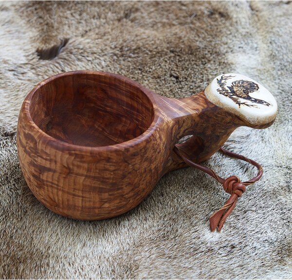 Pahkataide Finský hrnek Kuksa Metso, bříza kadeřavá