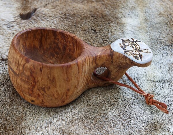 Pahkataide Finský hrnek Kuksa Poro, bříza kadeřavá