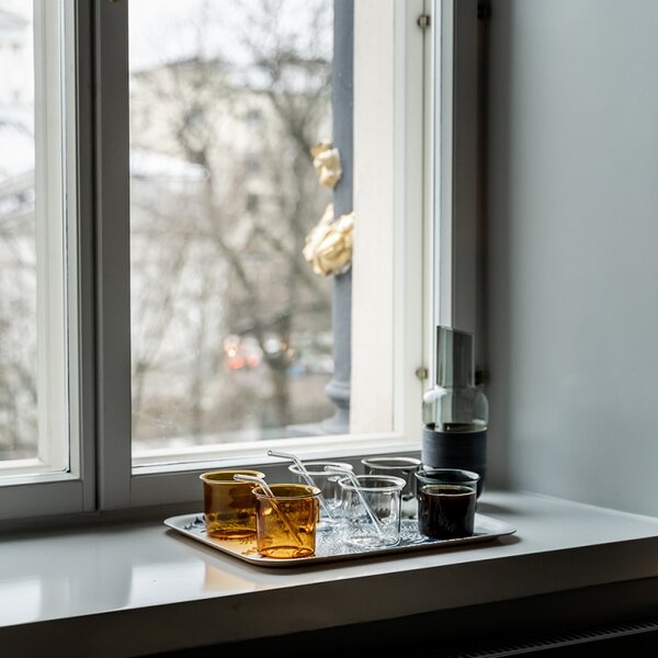 Muurla Hrnek Glass 0,35l, jantarový