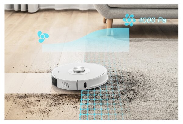 Sencor- Robotický vysavač s mopem 2v1 50W/5000 mAh Wi-Fi bílá + dálkové ovládání