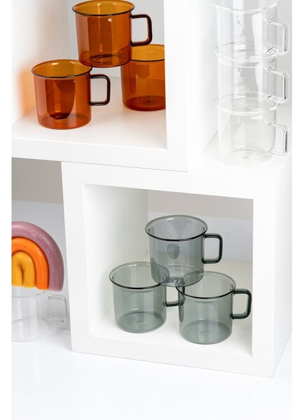Muurla Hrnek Glass 0,35l, jantarový