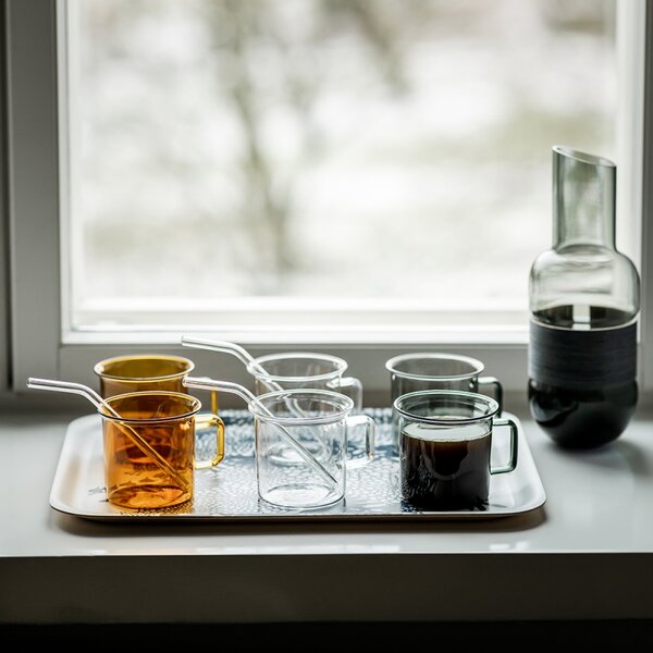 Muurla Hrnek Glass 0,35l, jantarový