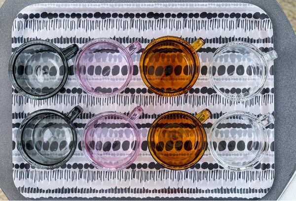 Muurla Hrnek Glass 0,35l, jantarový