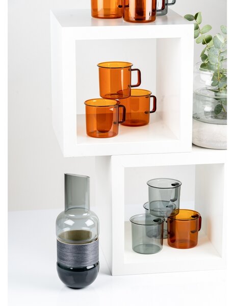 Muurla Hrnek Glass 0,35l, jantarový