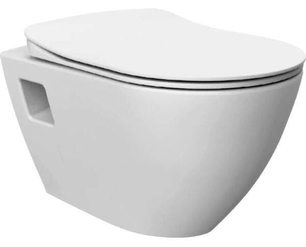 Alcadrain Set modul k zazdění, WC Urban Rimless, sedátko s tlačítkem černá mat M1878 KAE036 1 set