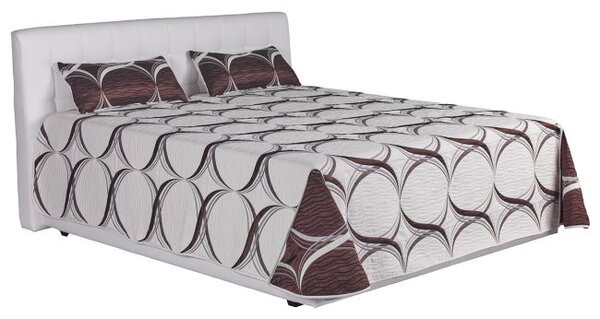 Blanář BLANÁŘ Čalouněná postel s úložným prostorem Monaco, 180x200, bílá