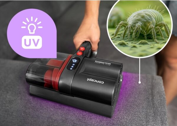 Concept VP2000 - Ruční antibakteriální vysavač s UV-C lampou LUMISTAR 120W/11,1V