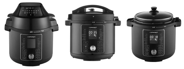 Concept CK8000-Multifunkční el. tlak. hrnec a horko. frit. 5,6 l 11v1 1500W/230V