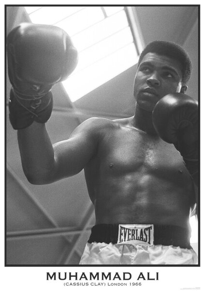 Plakát, Obraz - Muhammad Ali, (59.4 x 84.1 cm)