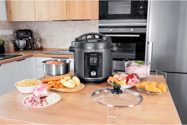 Concept CK8000-Multifunkční el. tlak. hrnec a horko. frit. 5,6 l 11v1 1500W/230V