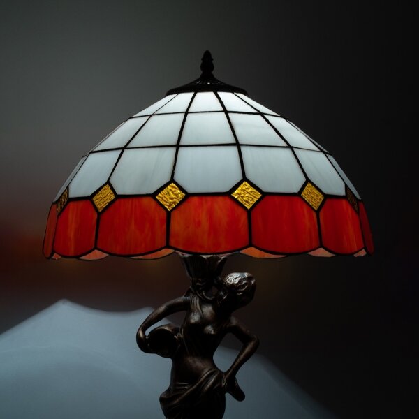 Brilagi - Tiffany vitrážová stolní lampa SIENNA 1xE27/60W/230V
