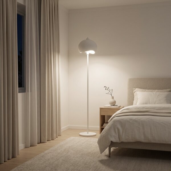 Brilagi - Stojací lampa WABI SABI 1xE27/40W/230V bílá