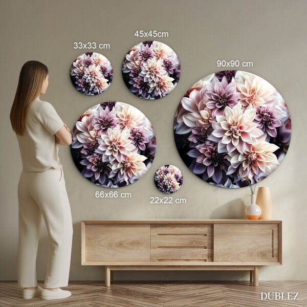 DUBLEZ | Květinový obraz na zeď - Dahlia | UV tisk, Premium