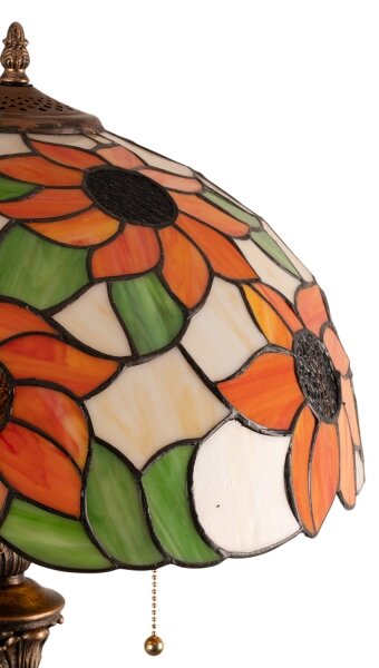 Brilagi - Tiffany vitrážová stojací lampa SUNFLOWER 2xE27/60W/230V