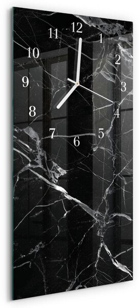 Skleněné hodiny vertikální Grafit zsppb-30x60-00057464