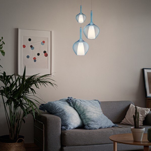 Ideal Lux Závěsné svítidlo KALIQUE-3, 1xE27, ø 18 cm, v. 243,5 cm Barva: Kouřově šedá