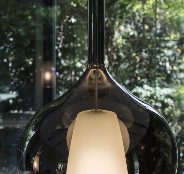 Ideal Lux Závěsné svítidlo KALIQUE-2, 1xE27, ø 18 cm, v. 239,5 cm Barva: Transparentní