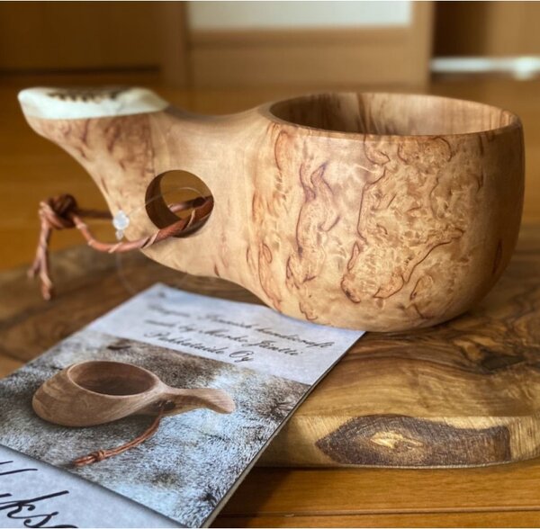 Pahkataide Finský hrnek Kuksa Lohi, bříza kadeřavá