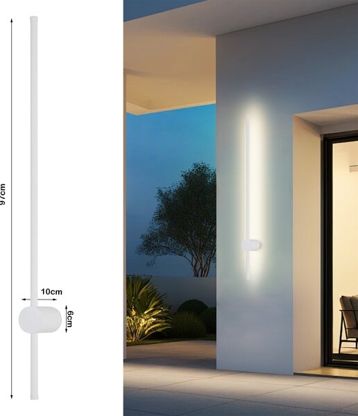 Brilagi - LED Venk. nást. svít. AURA LED/20W/230V 3000K IP54 97 cm bílá CRI 90