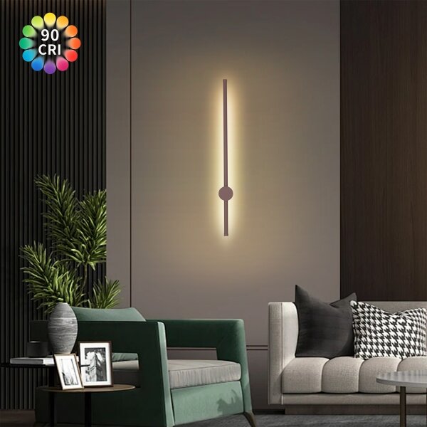 Brilagi - LED Venk. nást. svít. AURA LED/12W/230V 3000K IP54 65 cm hnědá CRI 90