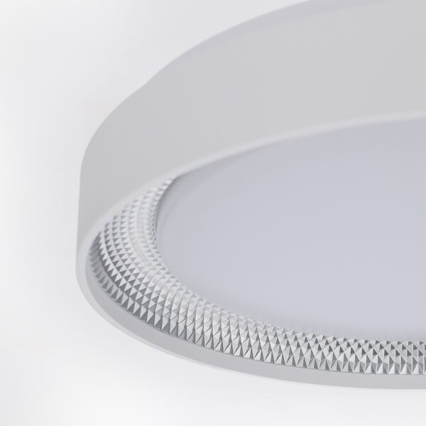 Brilagi - LED Stmív. strop. svítidlo WALDO LED/48W/230V pr. 40 cm bílá/stříb.+DO