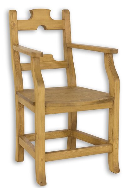 Židle s područkami SIL 12 selská - K15 hnědá borovice