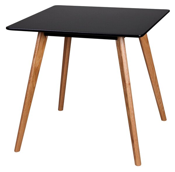 Wohnling Retro jídelní stůl Scanio (80 x 80 cm, černá) (100235622003)