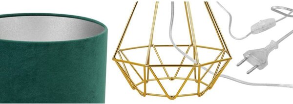 Stolní lampa Mediolan, 1x textilní stínítko (výběr z 10 barev), (výběr ze 4 barev konstrukce), ch