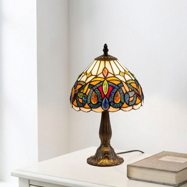 Brilagi - Tiffany vitrážová stolní lampa LUISA 1xE14/40W/230V