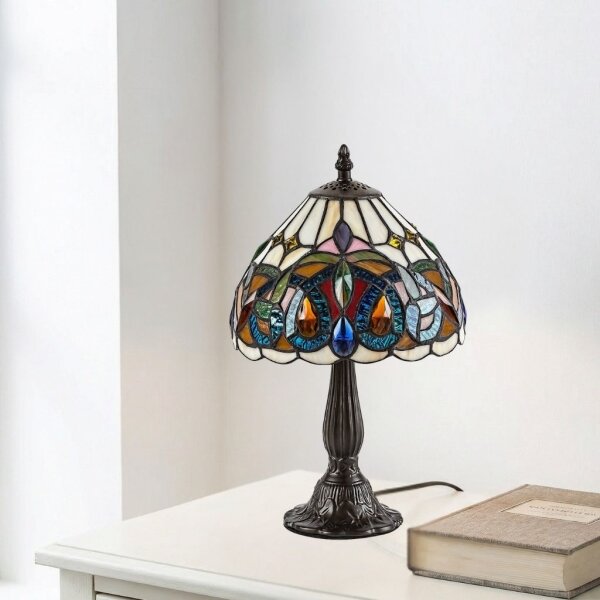 Brilagi - Tiffany vitrážová stolní lampa LUISA 1xE14/40W/230V